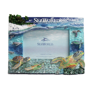 SeaWorld Baby Sea Turtle 4X6 Resin Frame