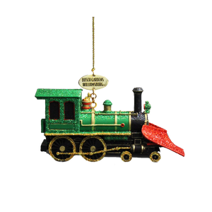 Busch Gardens Williamsburg Train Resin Ornament - Green